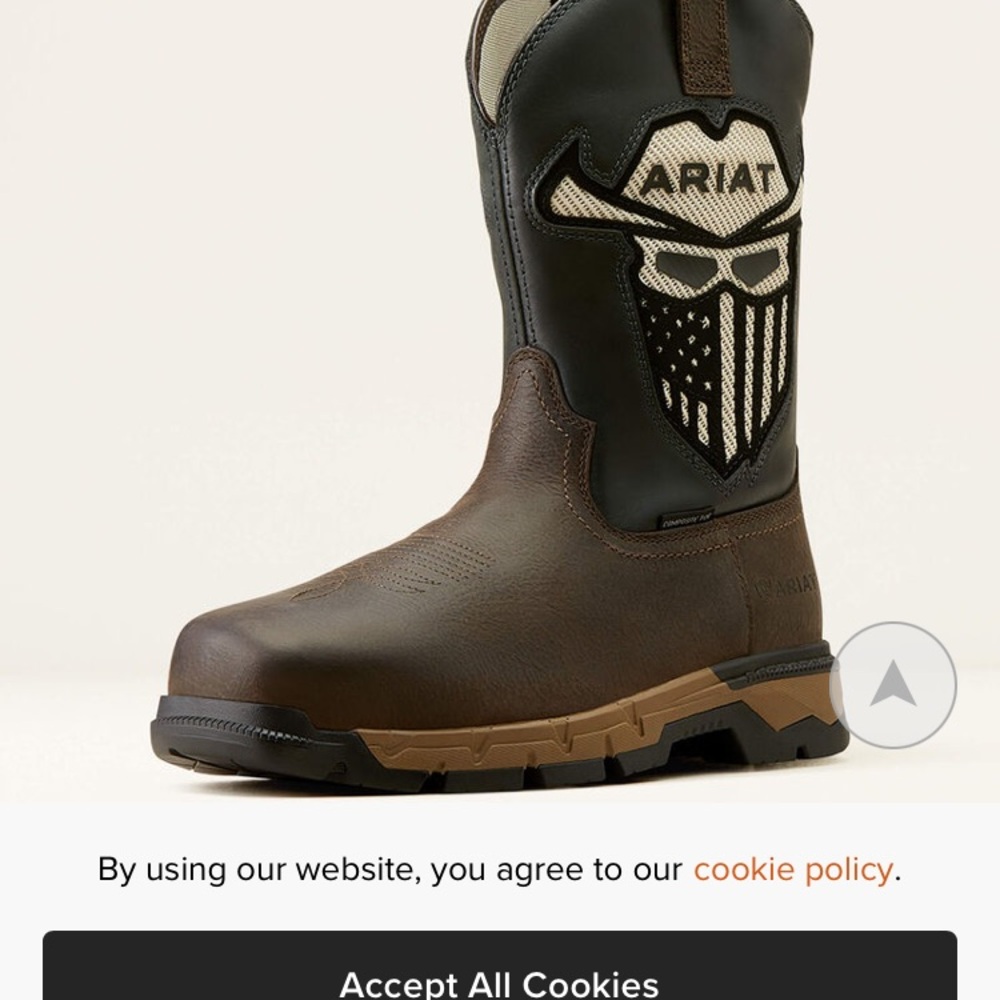 Ariat square composite toe work boots